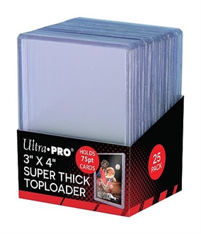 Toploader 3" x 4"  (68 x 88 mm) Super Thick - Clear (25 stk)